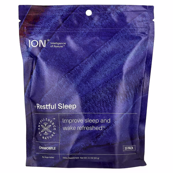 ION Intelligence of Nature, Restful Sleep, Chamomile, 20 Pack, 0.10 oz (3.1 g) Each
