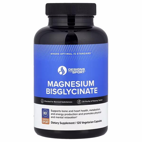 Designs For Health, Designs For Sport®, Magnesium Bisglycinate, 120 Vegetarian Capsules (150 mg per Capsule)