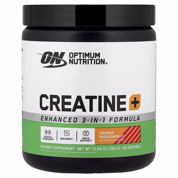 Optimum Nutrition, Creatine+, Orange Passionfruit, 12.69 oz (360 g)