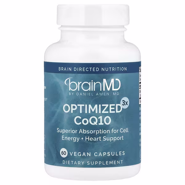BrainMD, Optimized3x CoQ10, 60 Vegan Capsules