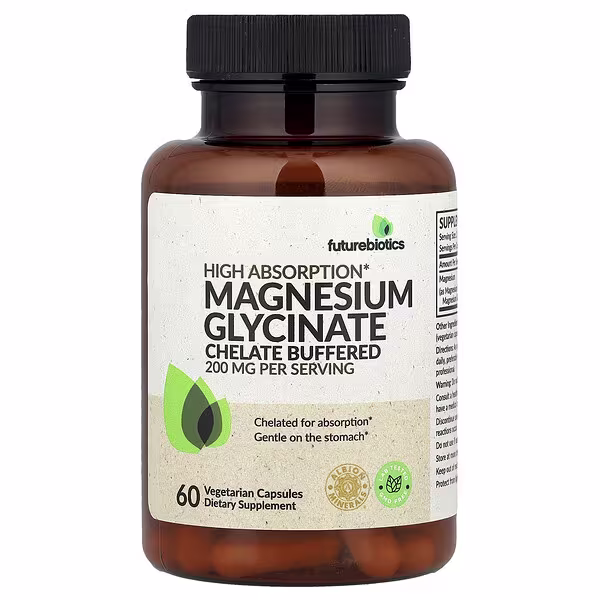 Futurebiotics, Magnesium Glycinate, 60 Vegetarian Capsules (100 mg per Capsule)