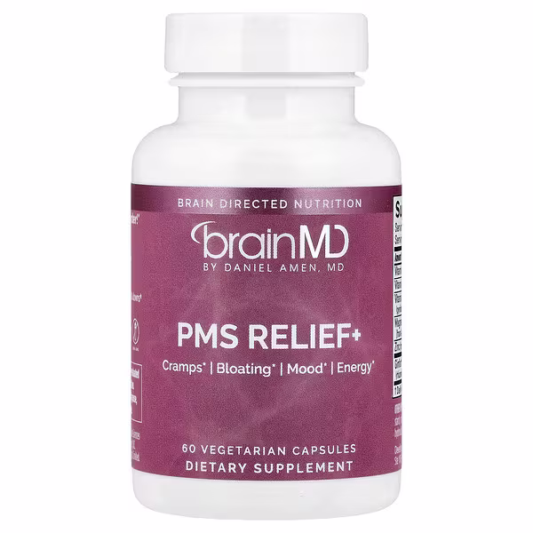 BrainMD, PMS Relief+, 60 Vegetarian Capsules