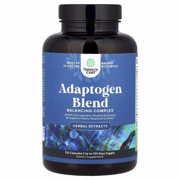 Nature's Craft, Adaptogen Blend, 120 Capsules