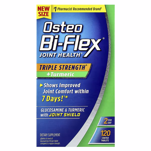 Osteo Bi-Flex, Joint Health + Turmeric, Triple Strength, 120 Coated Tablets