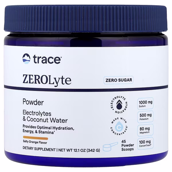 Trace, ZEROLyte Powder, Salty Orange, 12.1 oz (342 g)