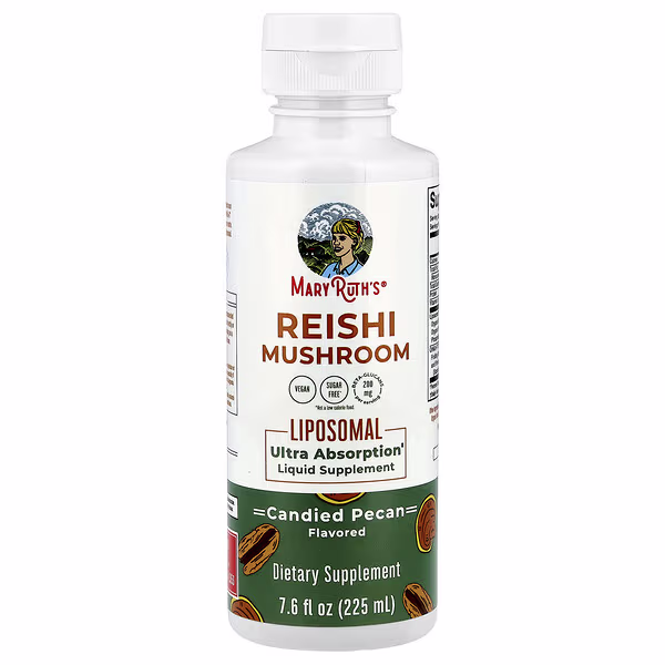 MaryRuth's, Reishi Mushroom Liposomal, Candied Pecan , 7.6 fl oz (225 ml)