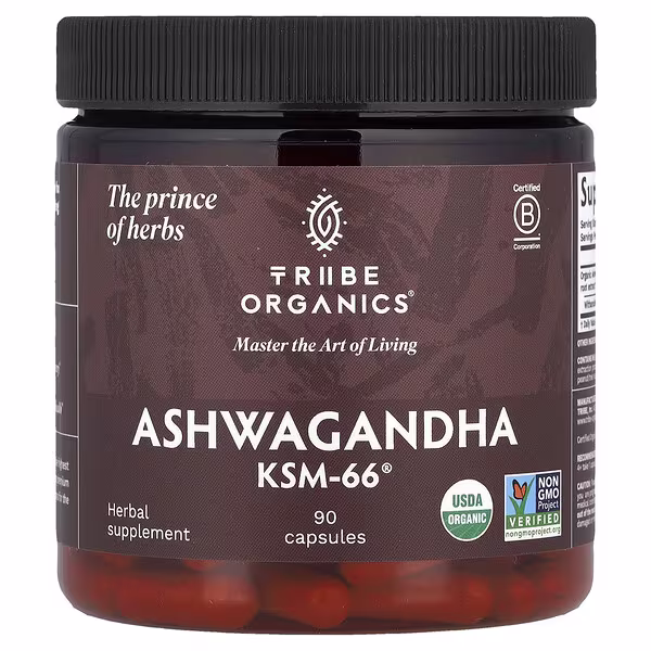 Tribe Organics, Ashwagandha KSM-66®, 90 Capsules (300 mg per Capsule)