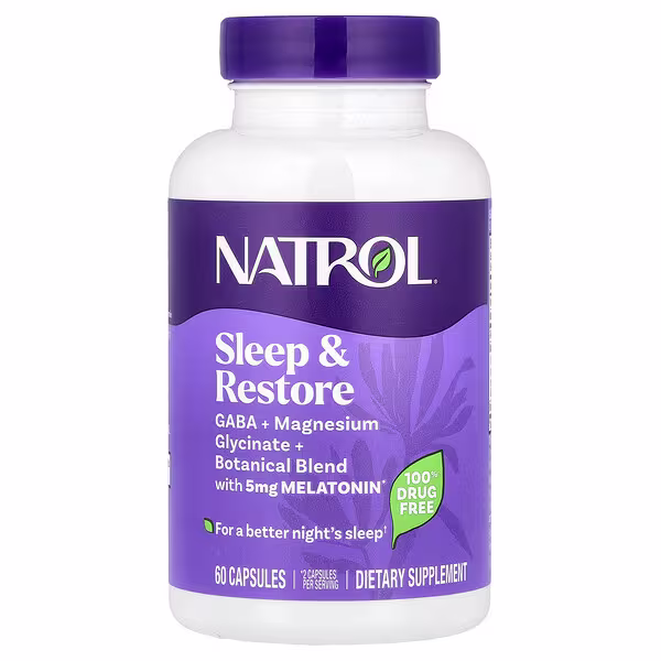 Natrol, Sleep & Restore, 60 Capsules