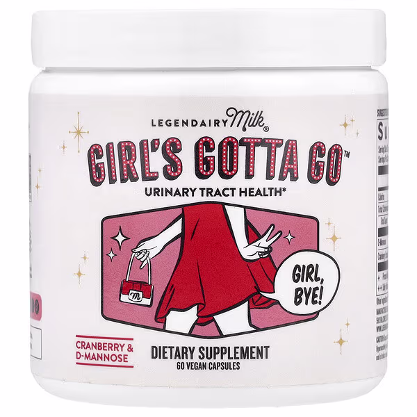 Legendairy Milk, Girl's Gotta Go™, Urinary Tract Health, 60 Vegan Capsules