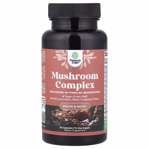 Nature's Craft, Mushroom Complex, 30 Capsules