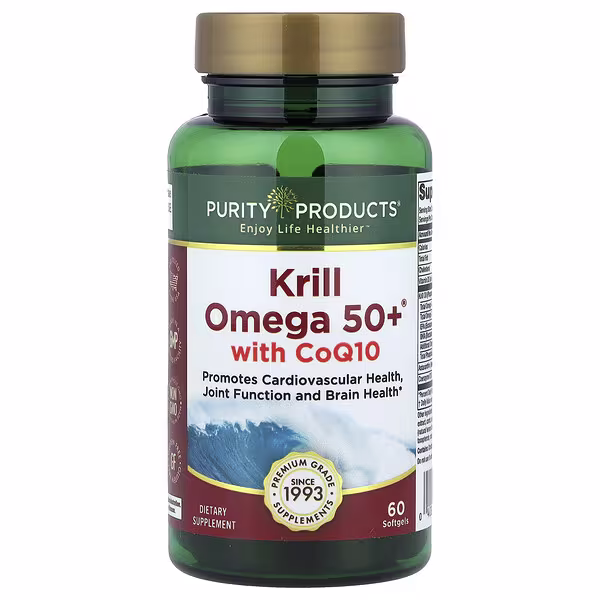 Purity Products, Krill Omega 50+® with CoQ10, 60 Softgels