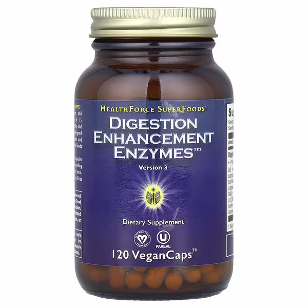 HealthForce Superfoods, Digestion Enhancement Enzymes™, 120 VeganCaps