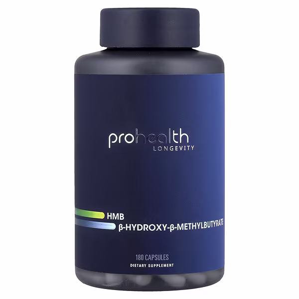 ProHealth Longevity, HMB B-Hydroxy-B-Methylbutyrate, 180 Capsules
