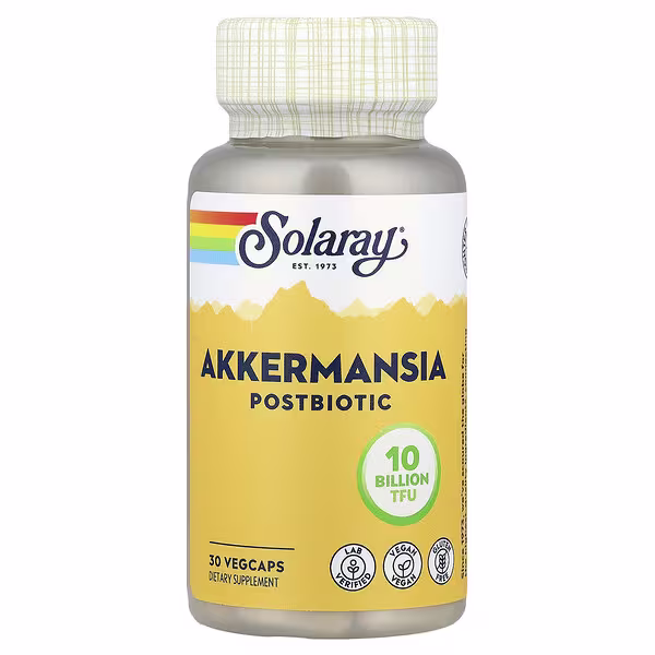Solaray, Akkermansia Postbiotic, 10 Billion TFU, 30 VegCaps