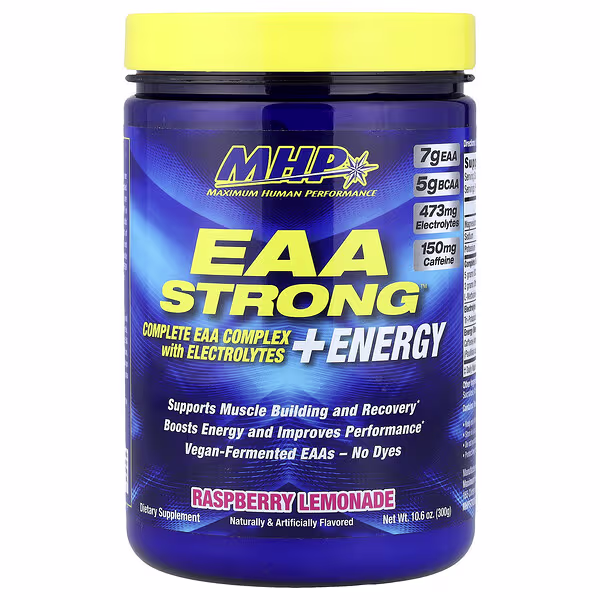 MHP, EAA Strong™ + Energy, Raspberry Lemonade, 10.6 oz (300 g)