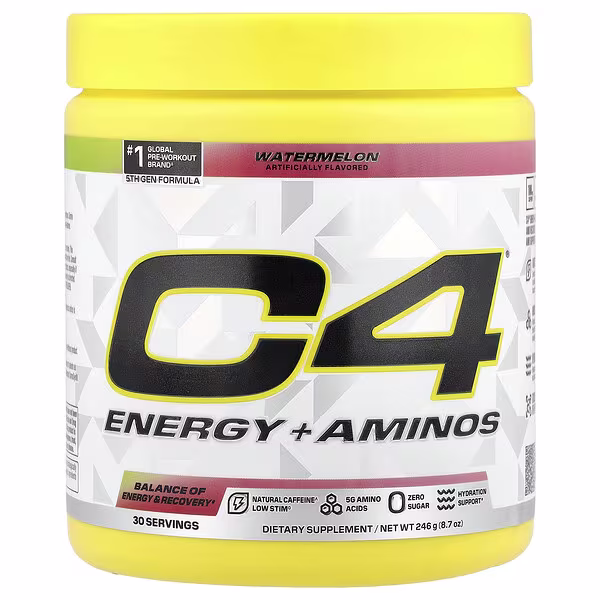 C4 / Cellucor, C4® Energy + Aminos, Watermelon, 8.7 oz (246 g)