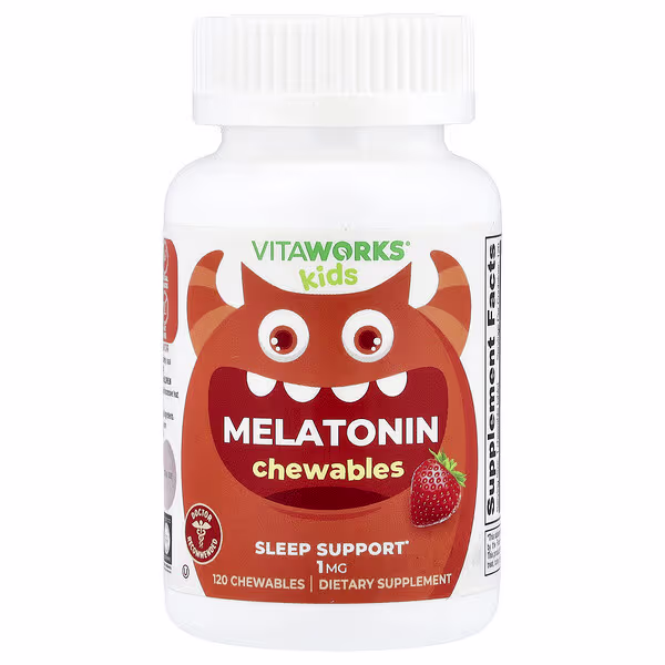 VitaWorks, Kids, Melatonin, Berry, 120 Chewables