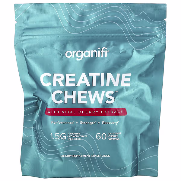 Organifi, Creatine Chews™, Cherry, 60 Gummies