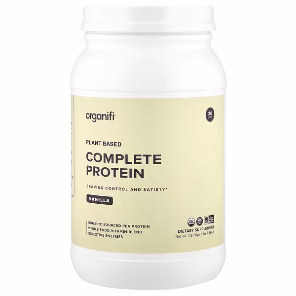 Organifi, Plant Based Complete Protein, Vanilla, 2 lbs 7.58 oz (1.122 kg)