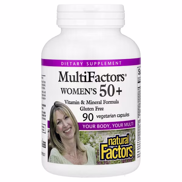 Natural Factors, MultiFactors® Women's 50+, 90 Vegetarian Capsules