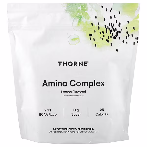 Thorne, Amino Complex, Lemon, 30 Stick Packs, 0.28 oz (7.8 g) Each