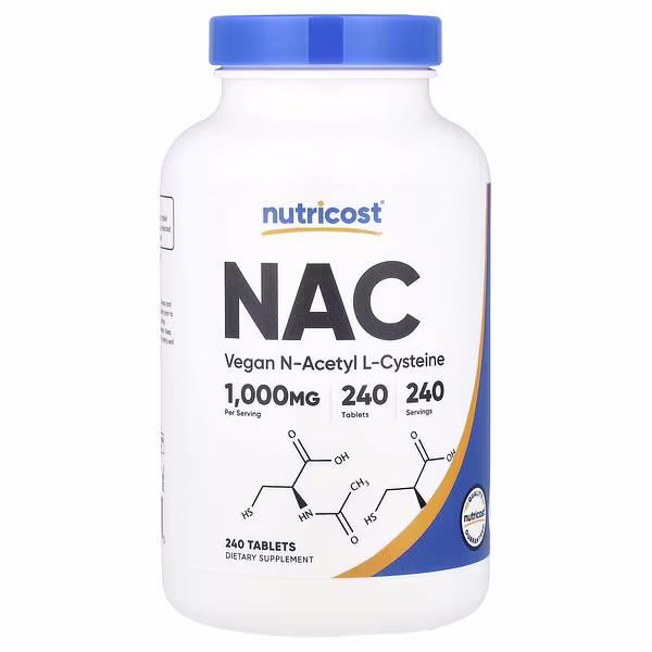 Nutricost, NAC, 1,000 mg, 240 Tablets