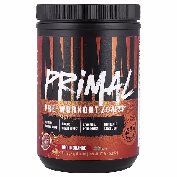 Animal, Primal™ Pre-Workout Loaded, Blood Orange, 17.7 oz (502.5 g)