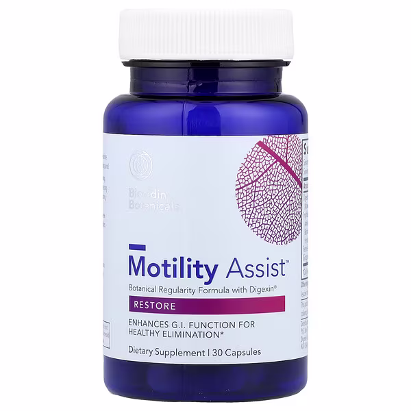 Biocidin Botanicals, Motility Assist™, Botanical Regularity Formula with Digexin®, 30 Capsules