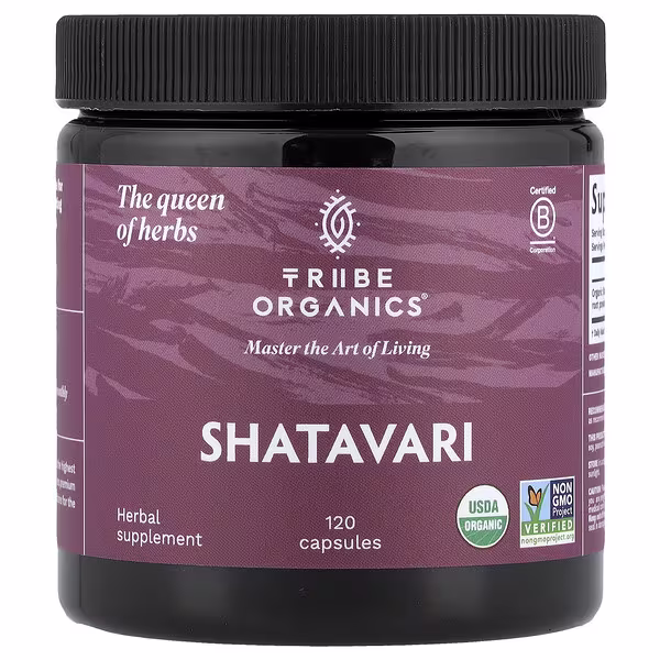 Tribe Organics, Shatavari, 120 Capsules (500 mg per Capsule)