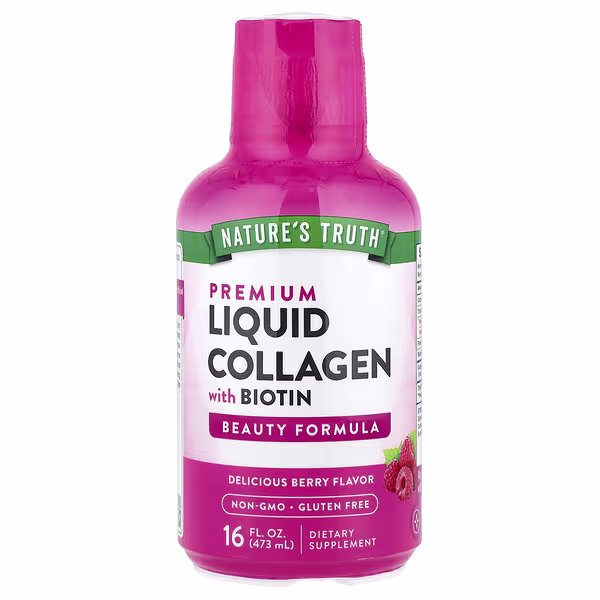 Nature's Truth, Premium Liquid Collagen With Biotin, Delicious Berry, 16 fl oz (473 ml)