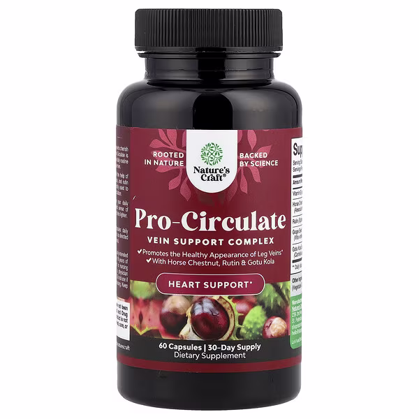 Nature's Craft, Pro-Circulate, Vein Support Complex, 60 Capsules