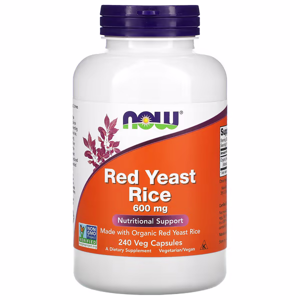 NOW Foods, Red Yeast Rice, 600 mg, 240 Veg Capsules