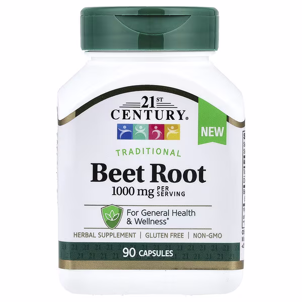 21st Century, Beet Root, 90 Capsules (500 mg per Capsule)
