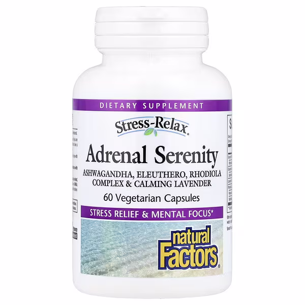 Natural Factors, Stress-Relax®, Adrenal Serenity, 60 Vegetarian Capsules