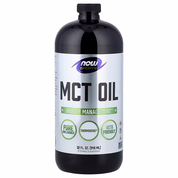NOW Foods, Sports, MCT Oil, Unflavored, 32 fl oz (946 ml)