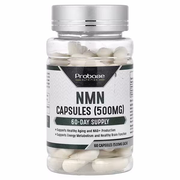 Probase Nutrition, NMN, 500 mg, 60 Capsules