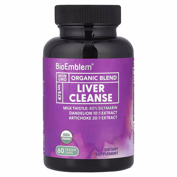 BioEmblem, Organic Blend, Liver Cleanse, 60 Veggie Caps