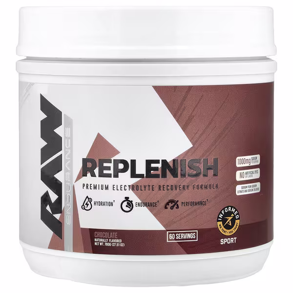 Raw Nutrition, Endurance, Replenish, Chocolate, 27.51 oz (780 g)
