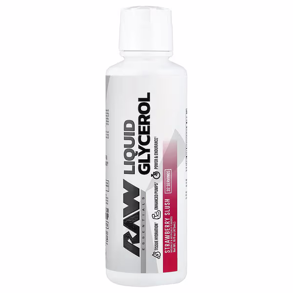 Raw Nutrition, Liquid Glycerol, Strawberry Slush, 16 fl oz (473 ml)