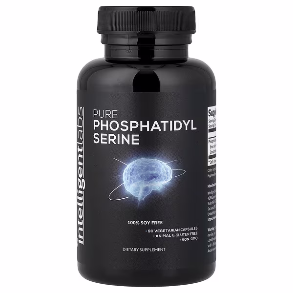Intelligent Labs, Pure Phosphatidyl Serine, 90 Vegetarian Capsules (100 mg per Capsule)
