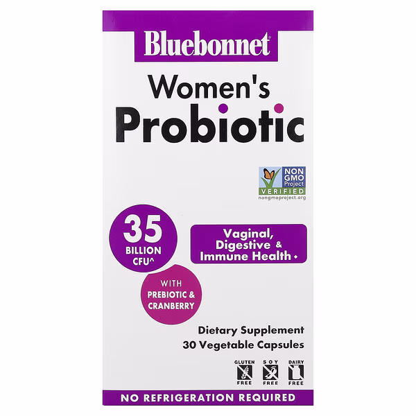 Bluebonnet Nutrition, Women's Probiotic, 30 Vegetable Capsule