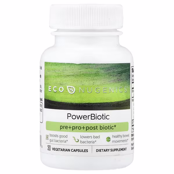 Econugenics, PowerBiotic, 30 Vegetarian Capsules