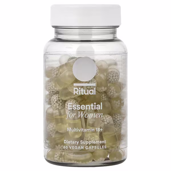 Ritual, Essential for Women, Multivitamin 18+, Mint, 60 Vegan Capsules