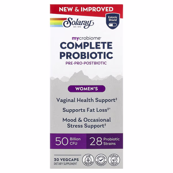 Solaray, Mycrobiome®, Complete Probiotic, Women's, 30 VegCaps