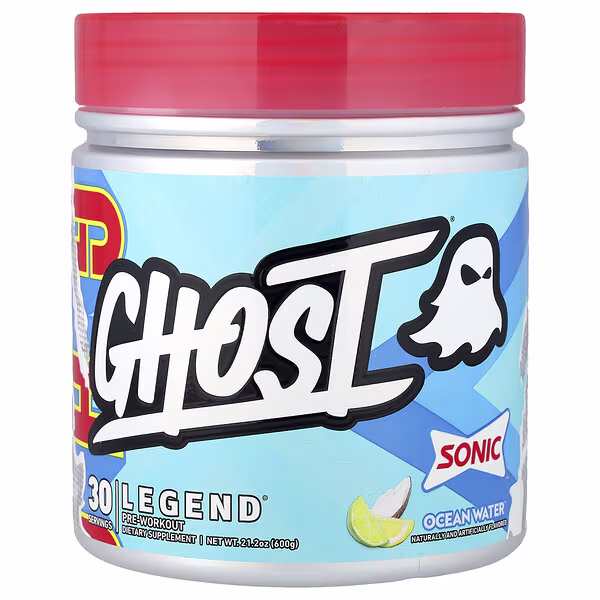 Ghost, Legend®, Pre-Workout, Sonic, Ocean Water, 21.2 oz (600 g)