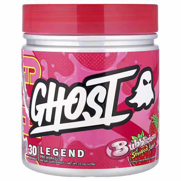 Ghost, Legend® Pre-Workout, Bubblicious® Strawberry Splash, 22.2 oz (630 g)