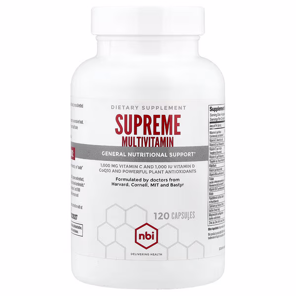 NBI, Supreme Multivitamin, 120 Capsules