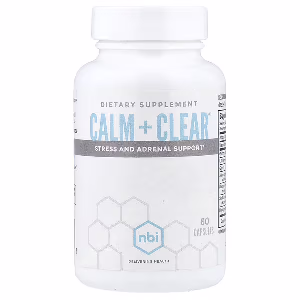 NBI, Calm + Clear®, Stress and Adrenal Support, 60 Capsules
