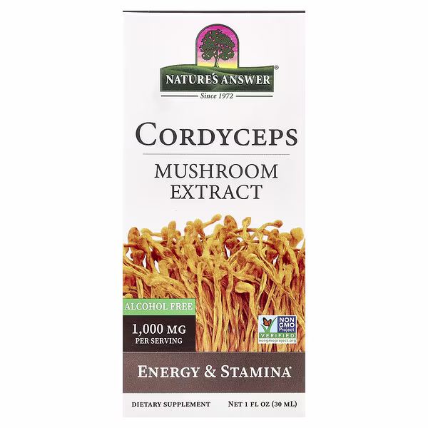 Nature's Answer, Cordyceps, Mushroom Extract, Alcohol Free, 1 fl oz (30 ml)