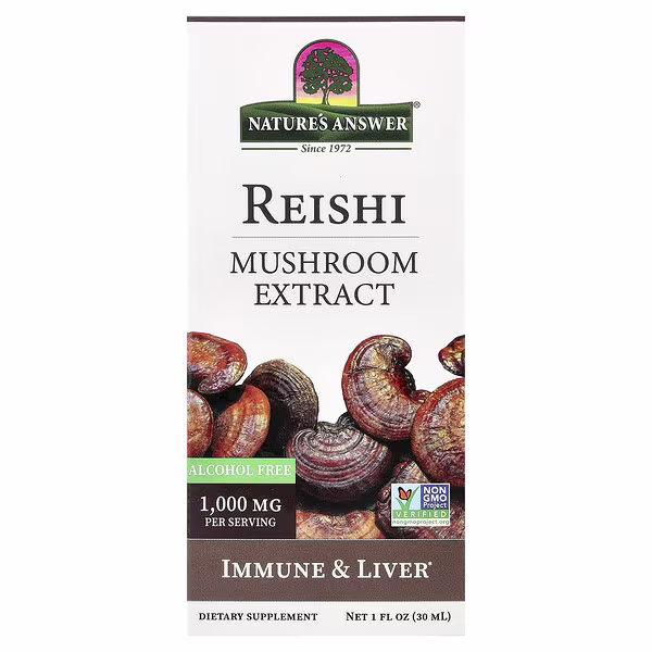 Nature's Answer, Reishi, Mushroom Extract, Alcohol Free, 1 fl oz (30 ml)